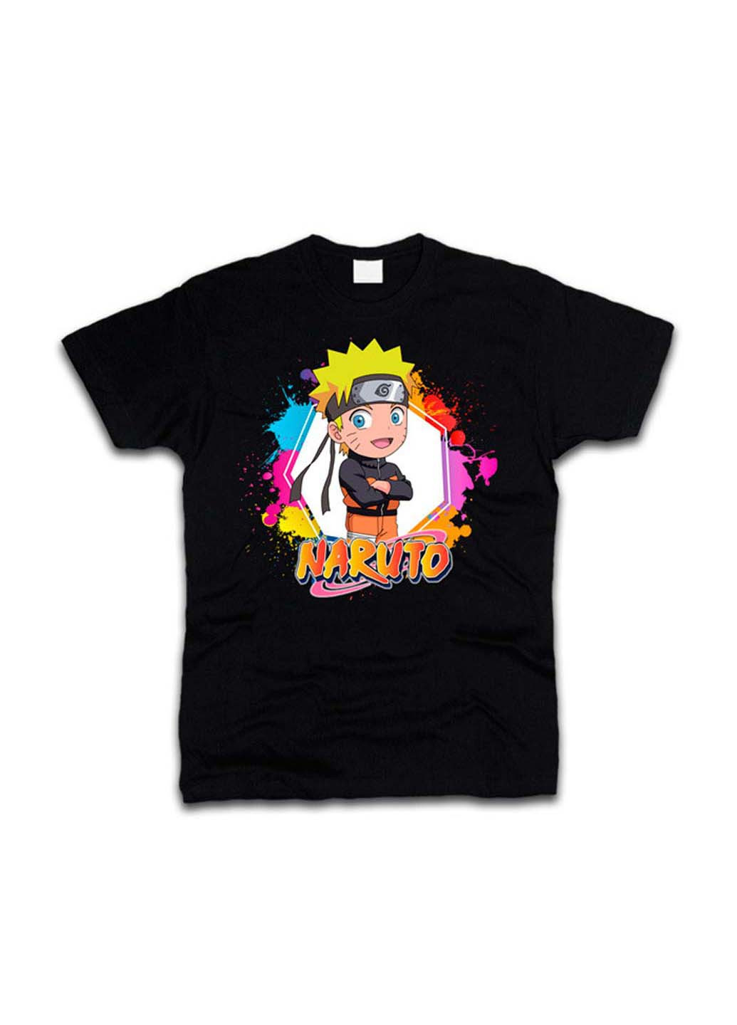 Чорна футболка наруто аніме манга Rise