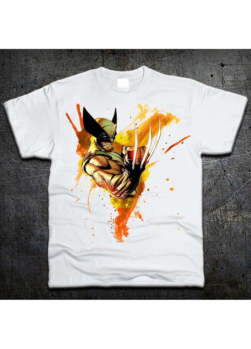 Біла футболка росомаха марвел wolverine marvel Fruit of the Loom