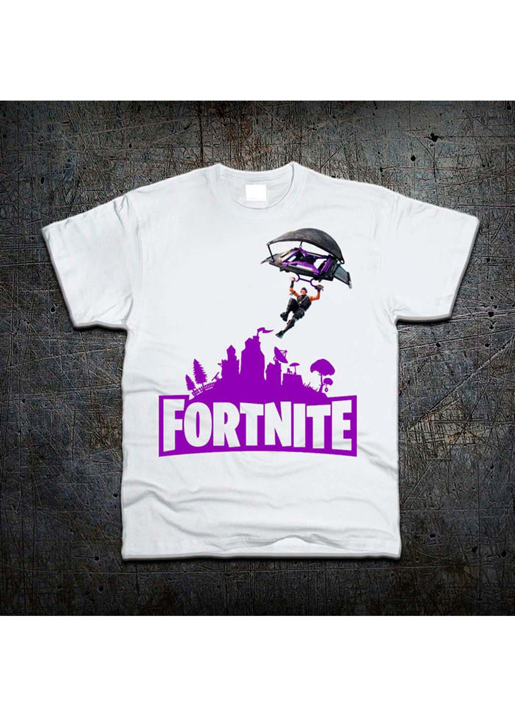 Біла футболка фортнайт fortnite Fruit of the Loom