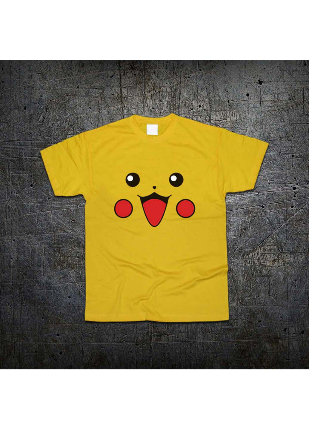 Желтая футболка пикачу покемоны - pokemon Fruit of the Loom