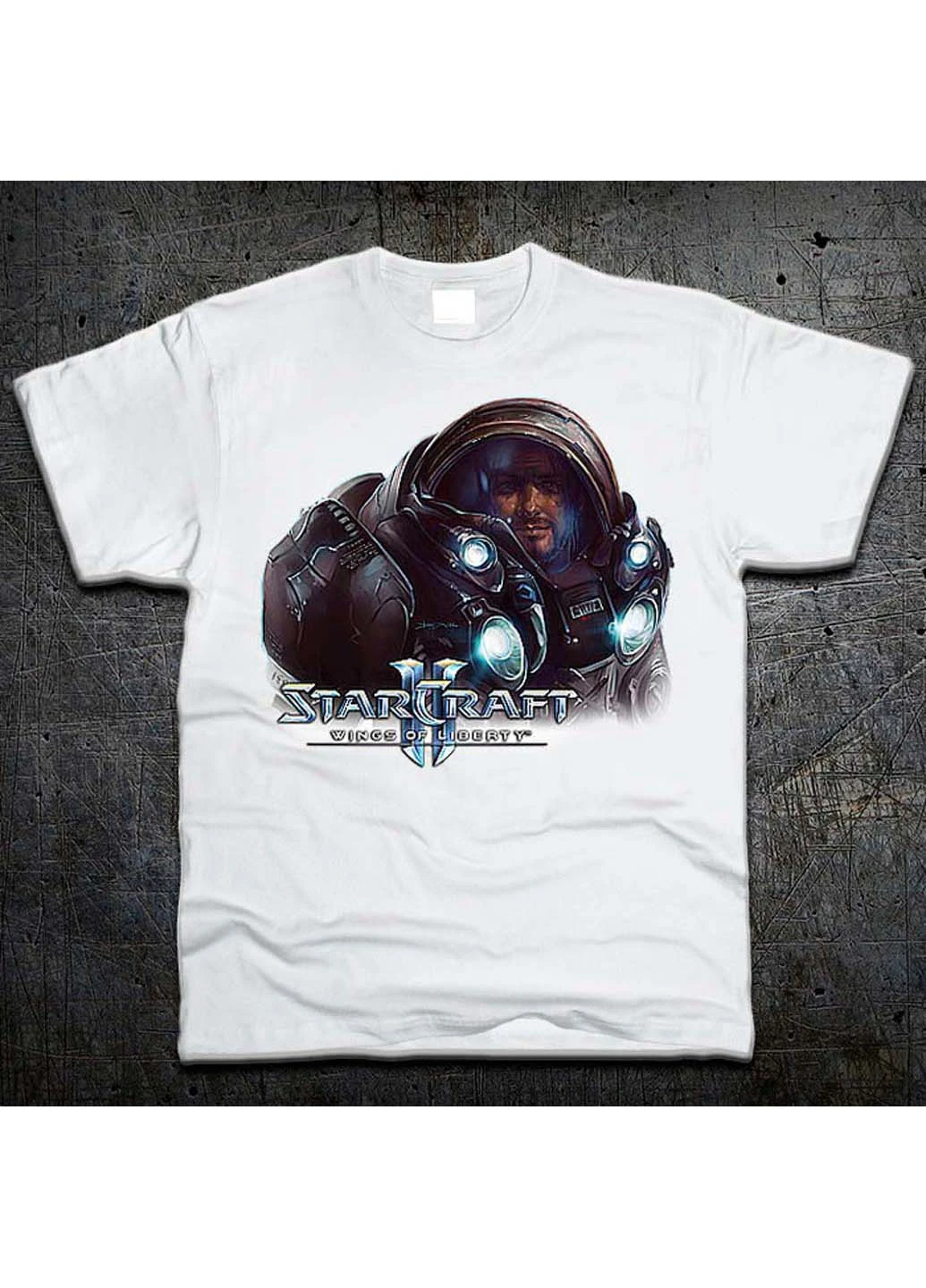 Біла футболка джим рейнор james raynor star craft 2 Fruit of the Loom