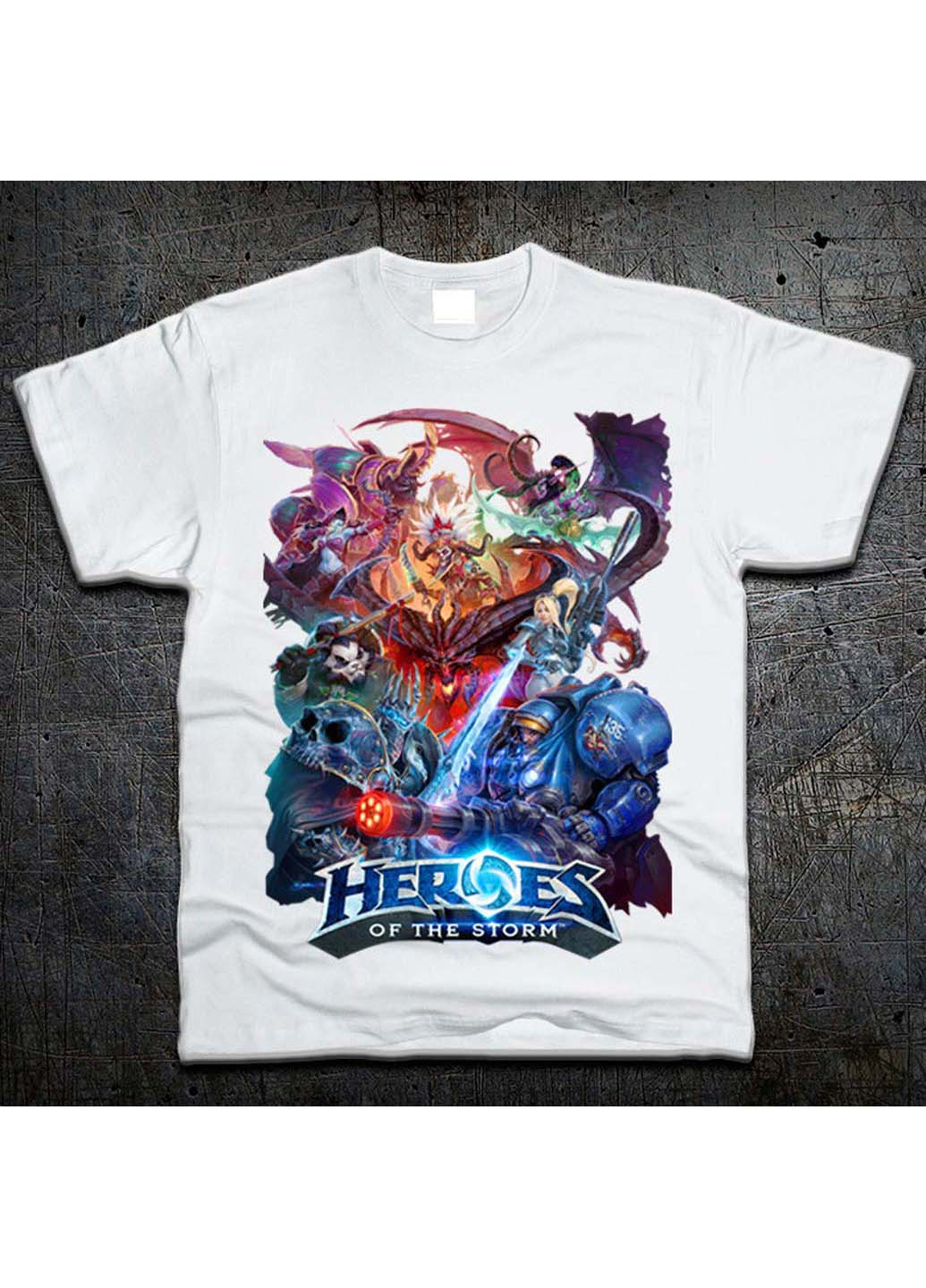 Белая футболка heroes of the storm Fruit of the Loom