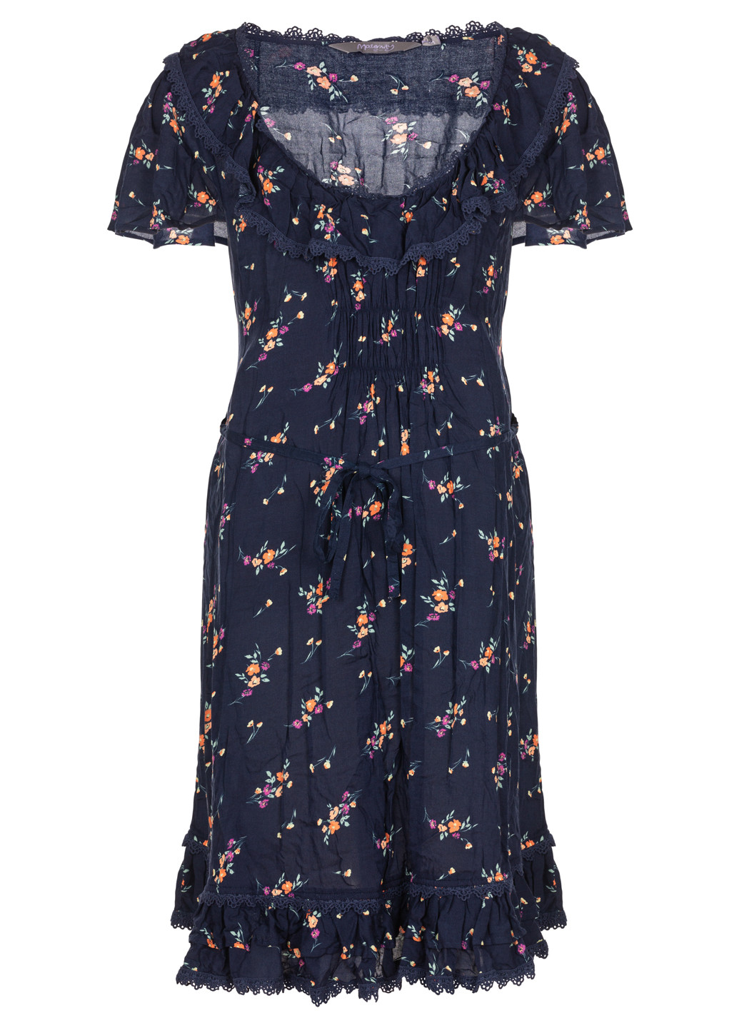 Темно-синя кежуал жіноча літня сукня для вагітних New Look з квітковим принтом
