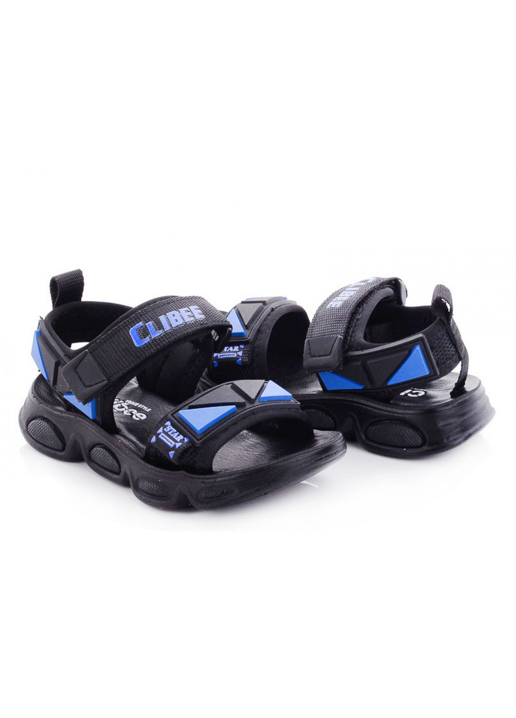 Черные повседневные сандалии Clibee на липучке