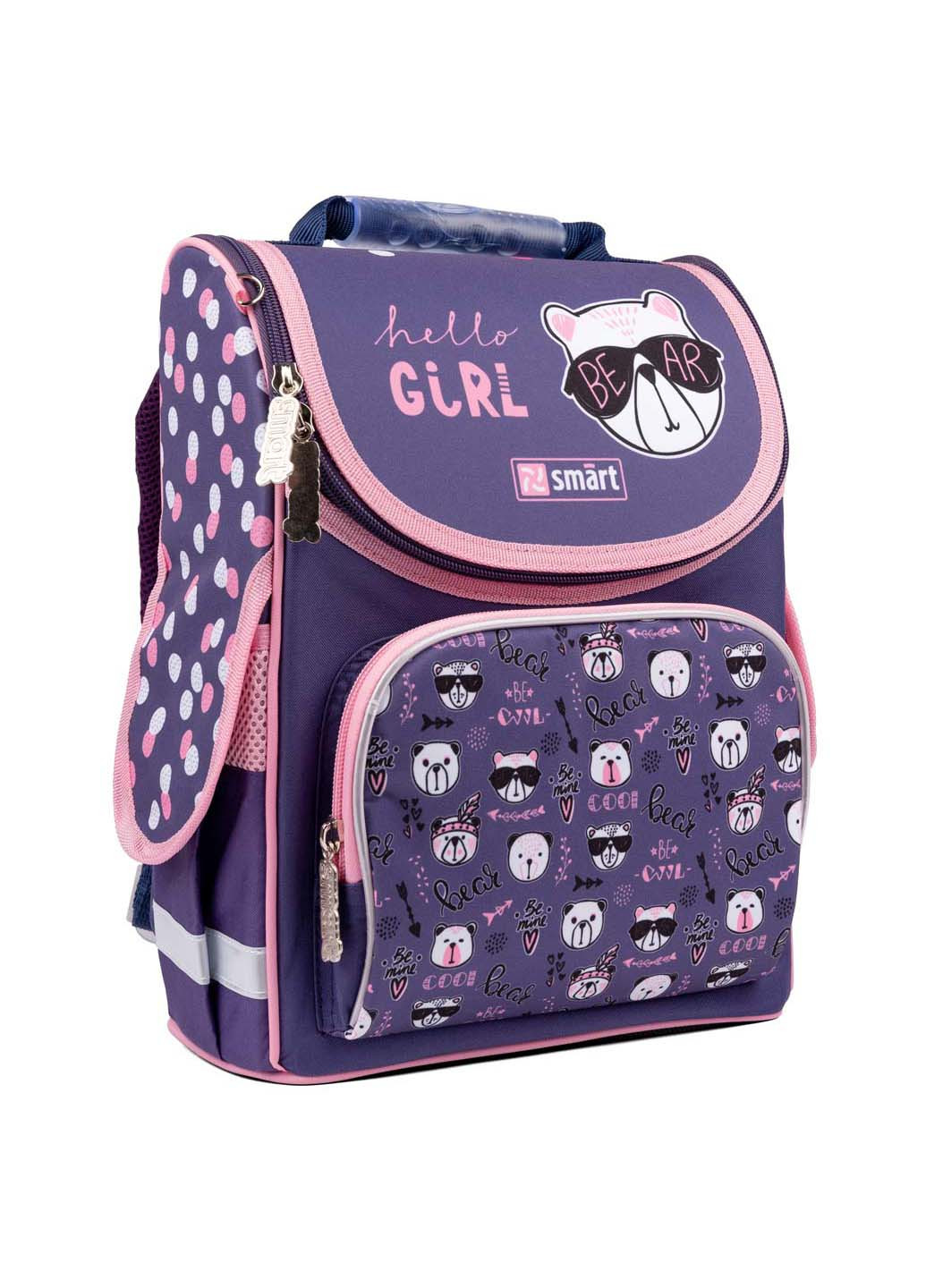 Рюкзак шкільний каркасний PG-11 Hello, girl! Smart (260163830)