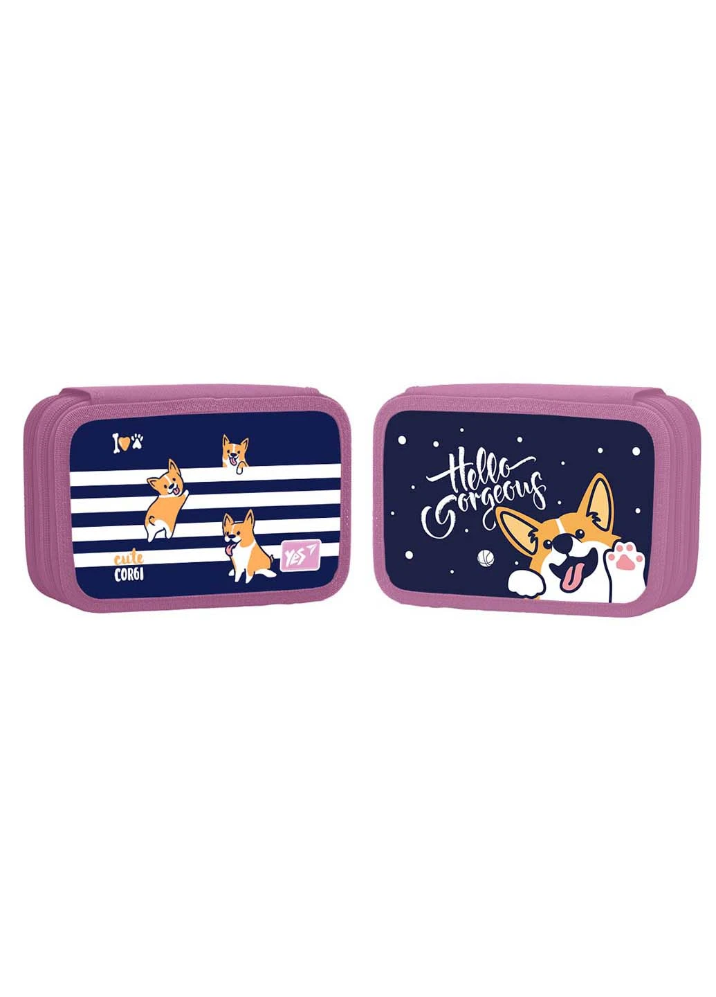 Пенал твердий HP-01 подвійний Corgi Yes (260164035)
