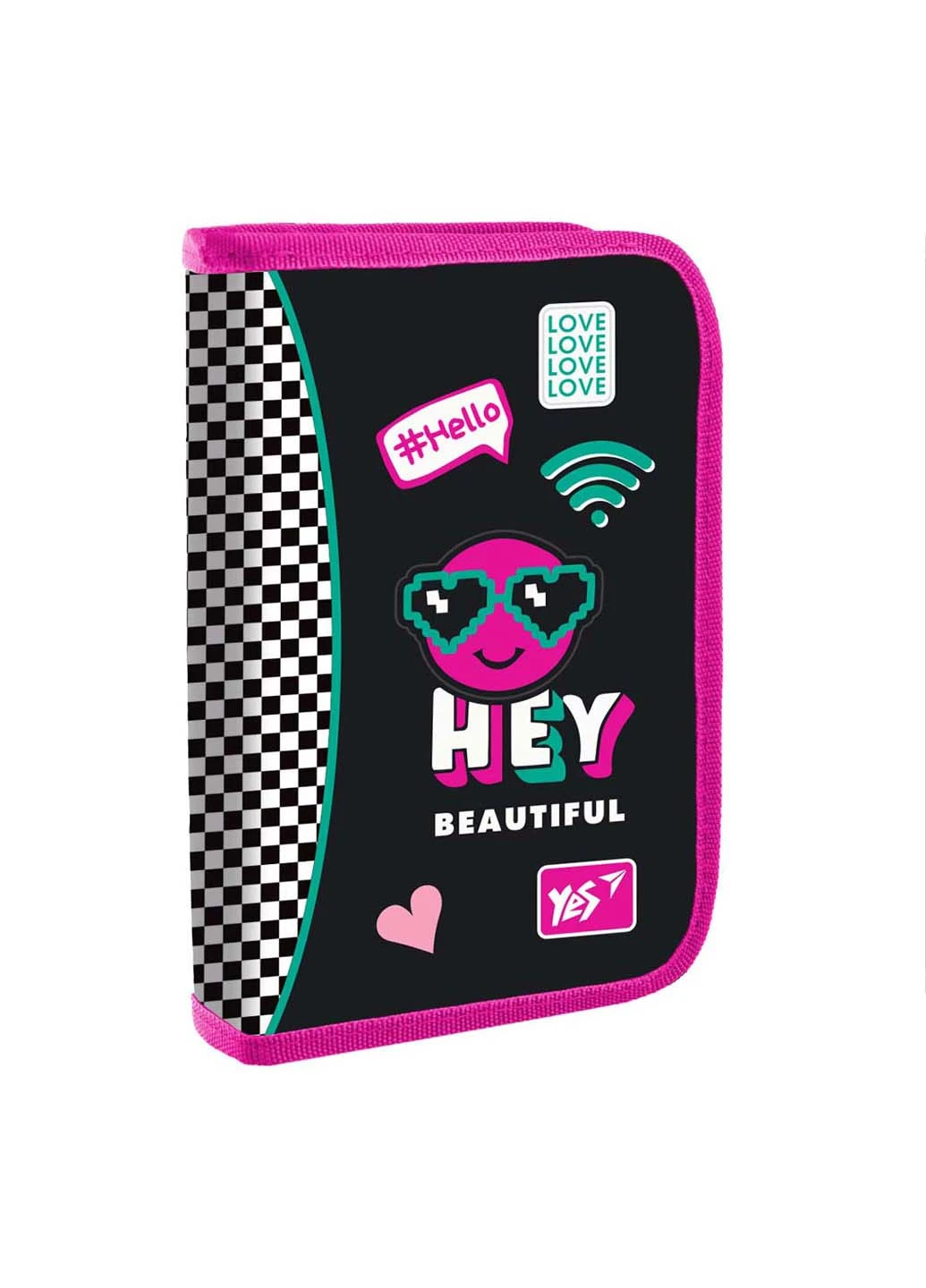 Пенал твердий одинарний із двома клапанами HP-04 Lovely Smile Yes (260163510)