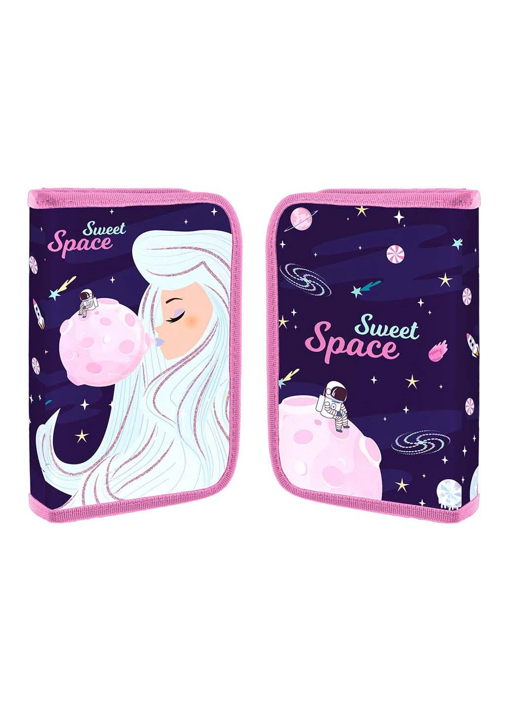Пенал твердий одинарний із двома клапанами HP-04 Space Girl Yes (260163483)