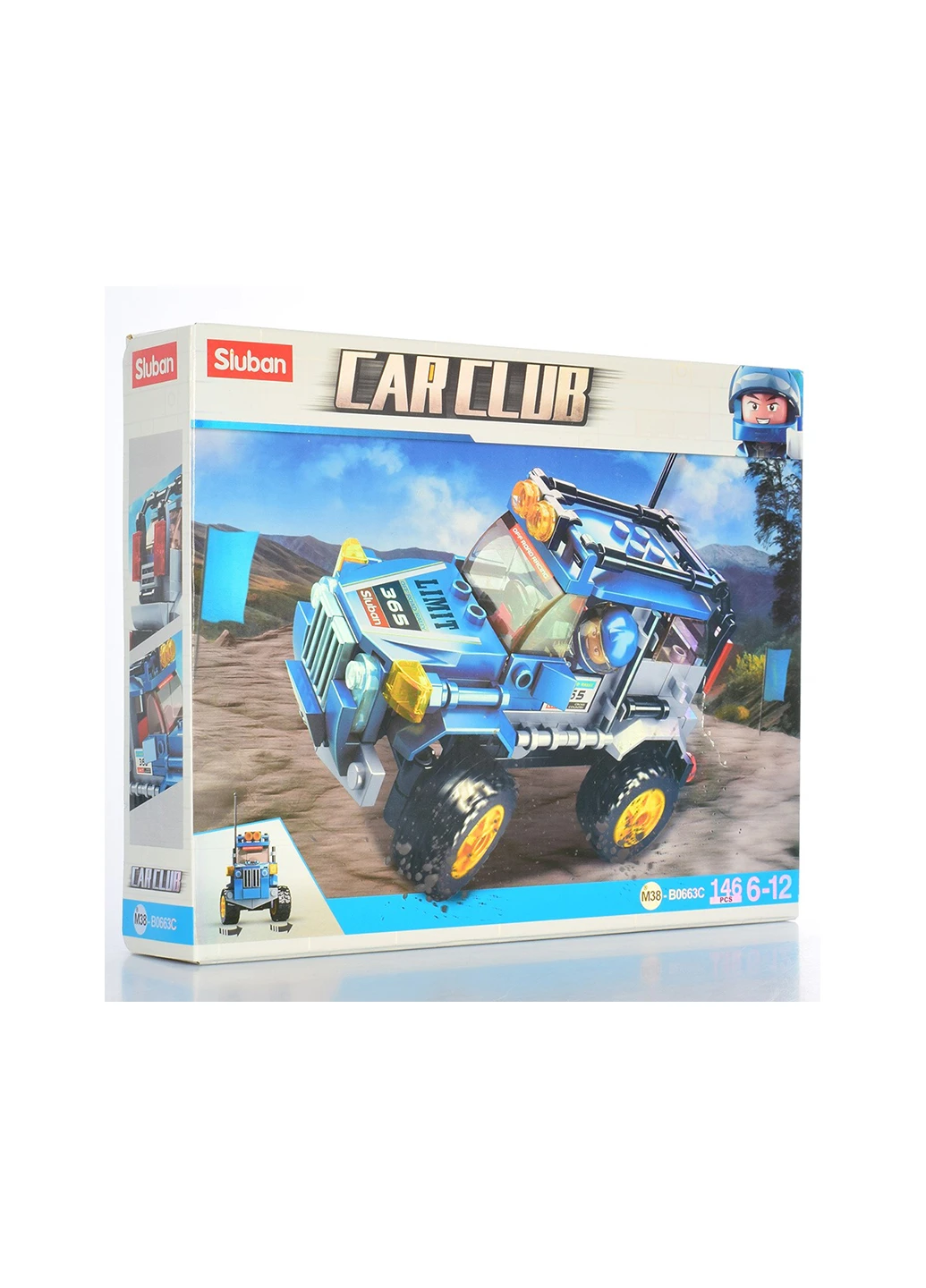 Конструктор детский M38-B0663С джип, фигурка Sluban (260165067)