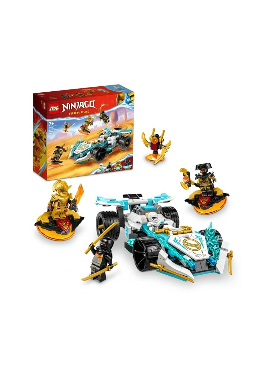 Конструктор Ninjago 71791 Суперсила дракона Зейна. Автомобіль дляперегонів спін-джитсу Lego (260164937)