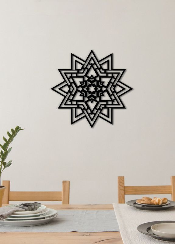 Декоративне панно, картина лофт Магічна мандала життя, декор на стіну з дерева Woodyard Панно (260174937)