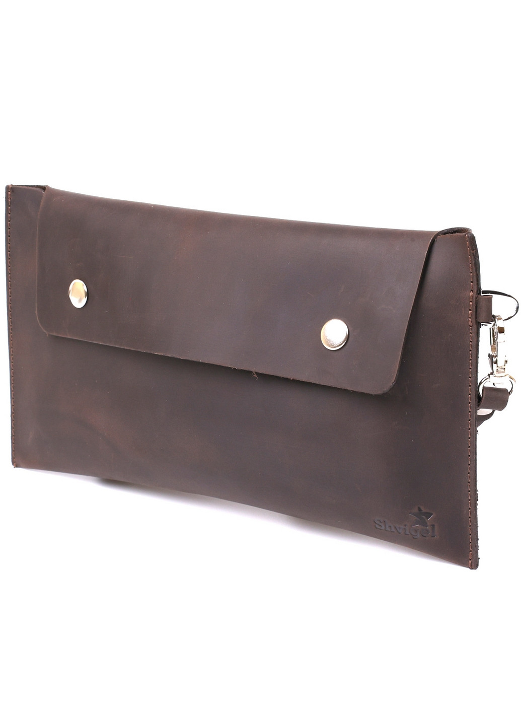 Кожаная косметичка 24х13 см Shvigel (260170033)