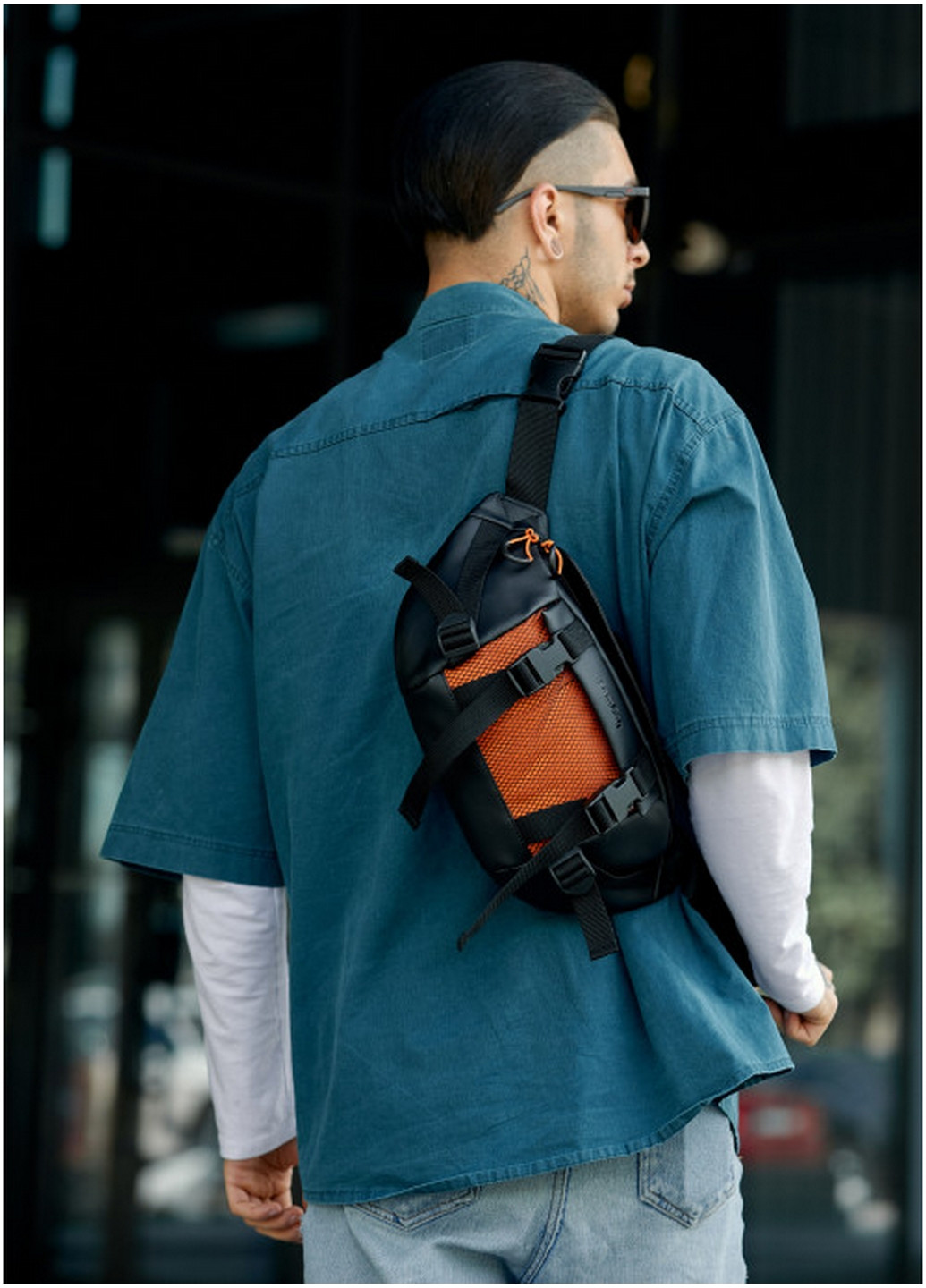 Мужская поясная сумка бананка 38х21 см Sambag (260169747)