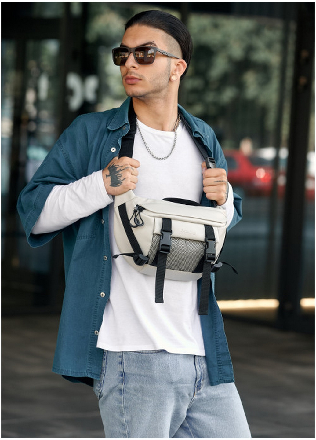 Мужская поясная сумка бананка 38х21 см Sambag (260169767)