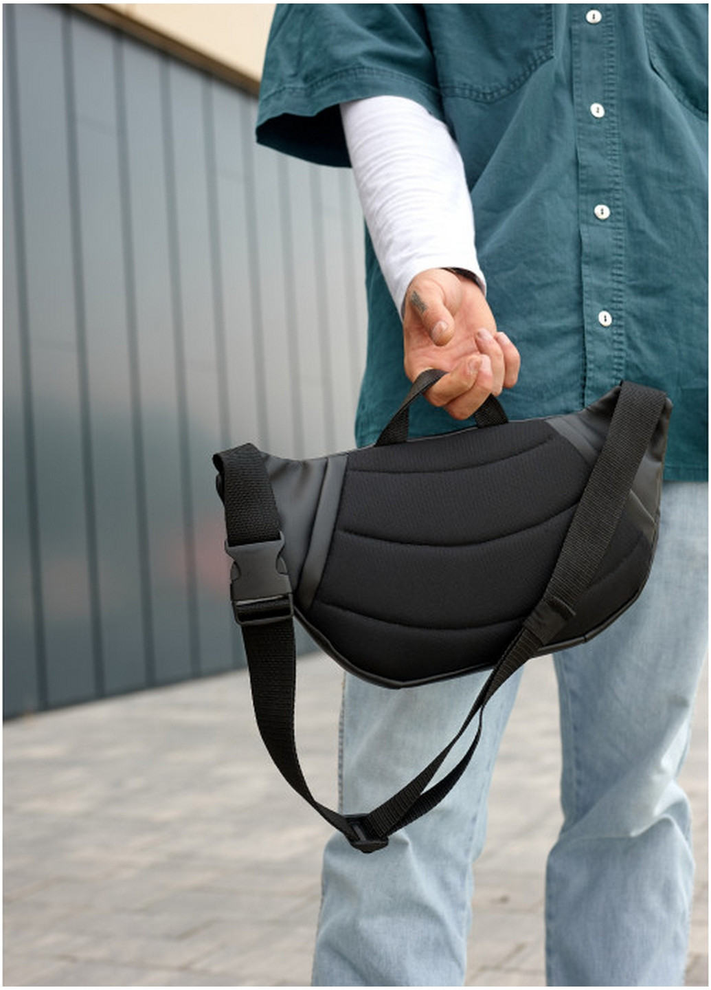 Мужская поясная сумка бананка 38х21 см Sambag (260169713)