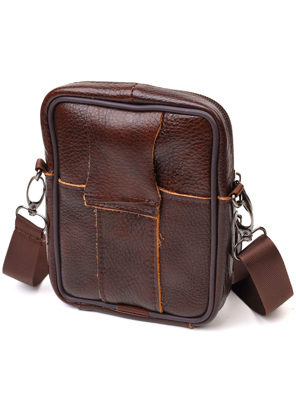 Чоловіча шкіряна сумка 13,5х16х4 см Vintage (260169427)