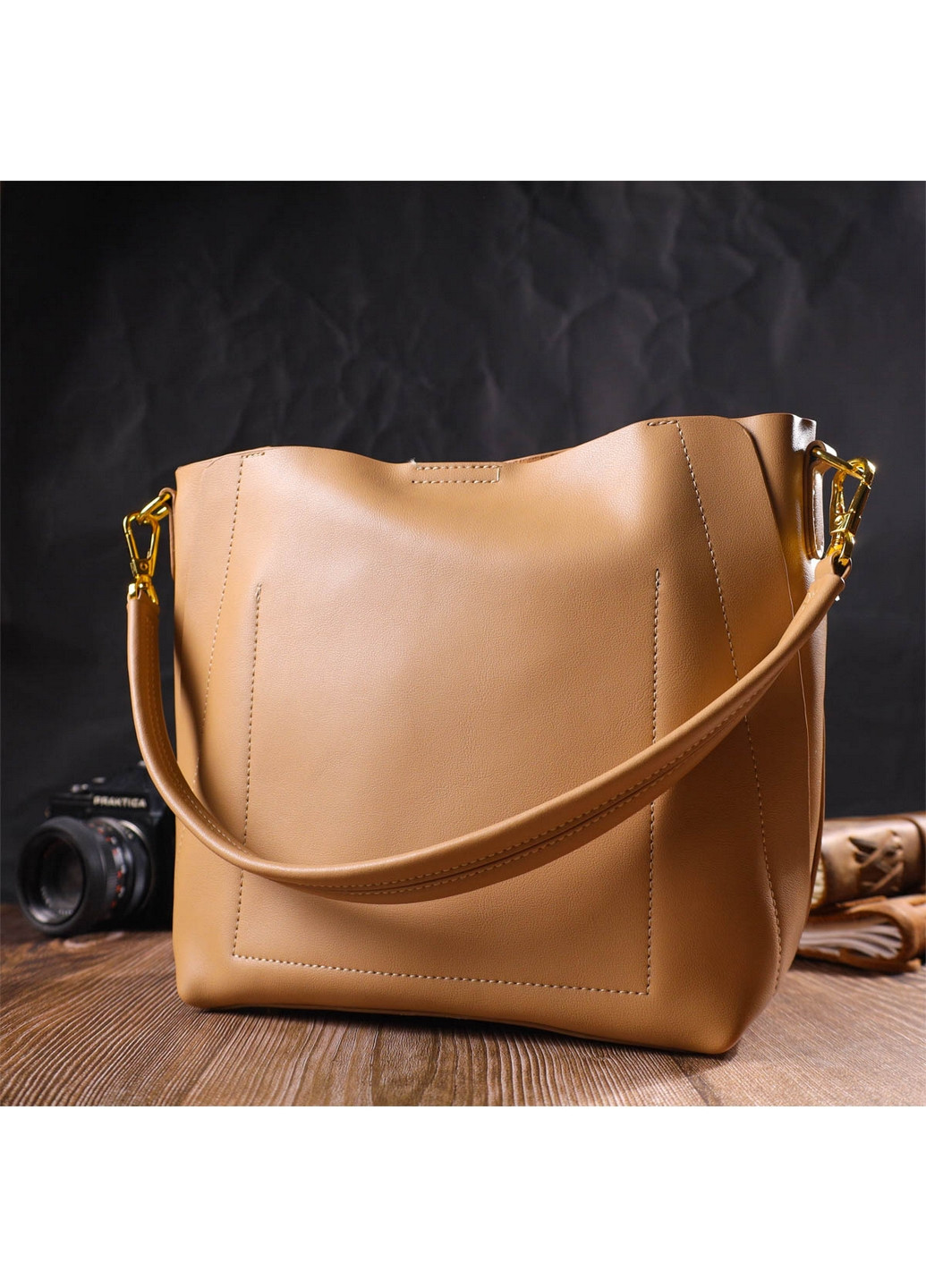 Женская кожаная сумка 22х24х10 см Vintage (260169412)