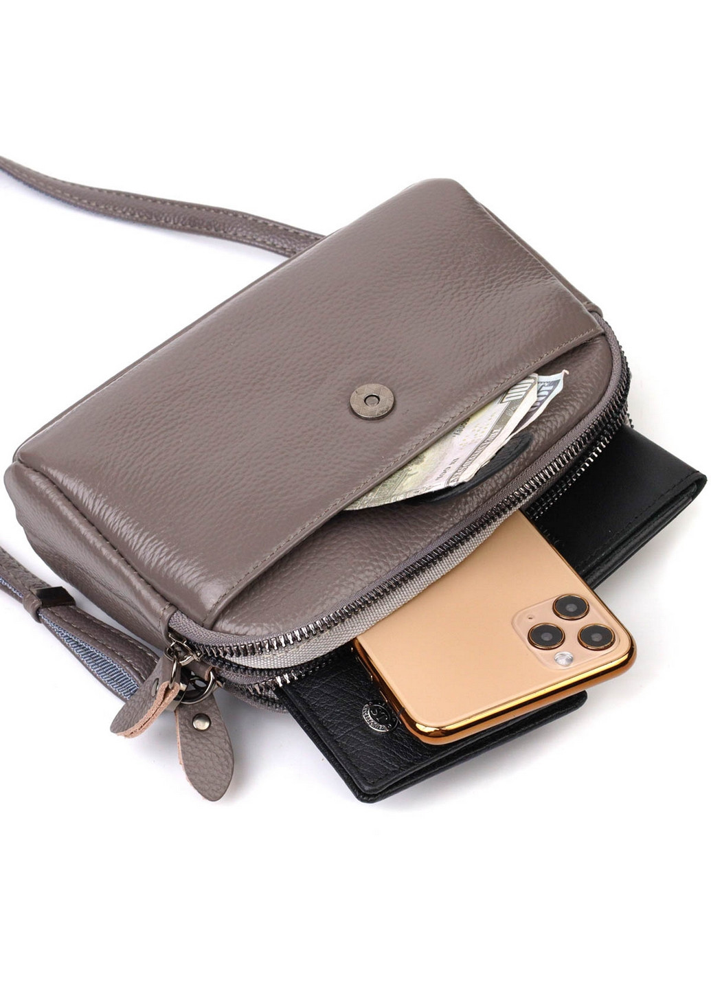 Женский кожаный клатч 19х12х7 см Vintage (260169383)