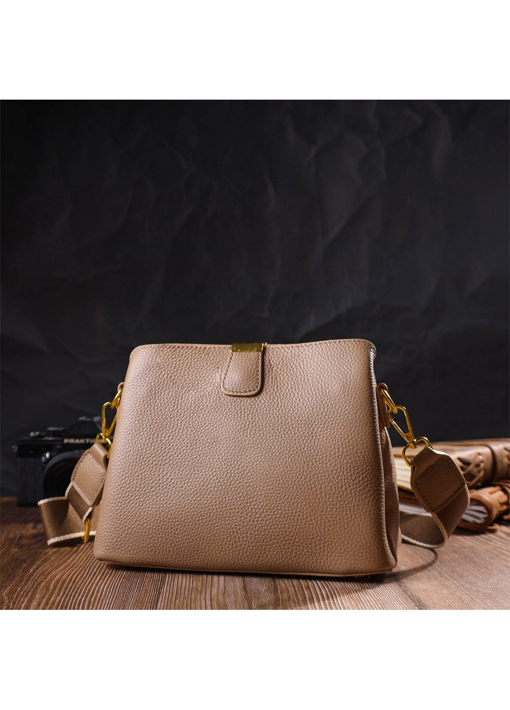 Женская кожаная сумка 23х17х8 см Vintage (260169438)