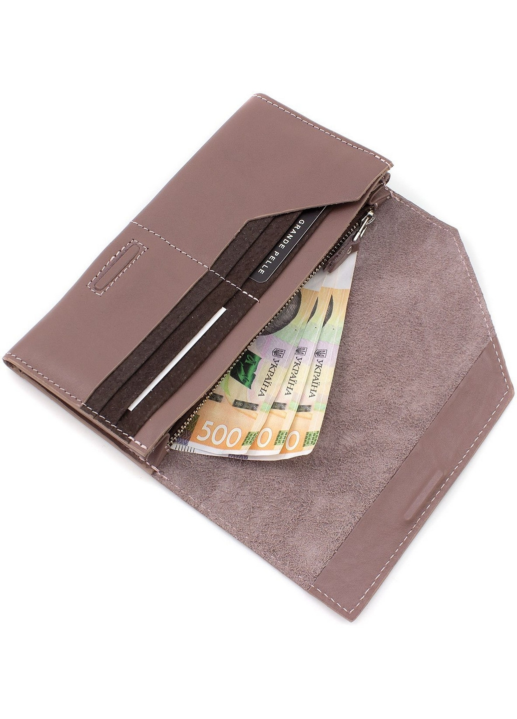 Жіночий шкіряний гаманець 22х10х3 см Grande Pelle (260171244)
