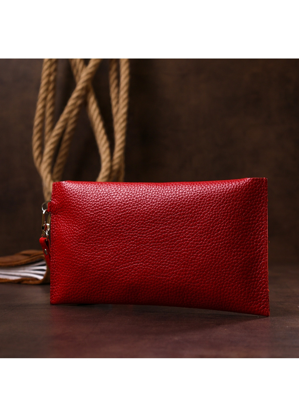 Женская кожаная косметичка 24х13 см Shvigel (260171806)