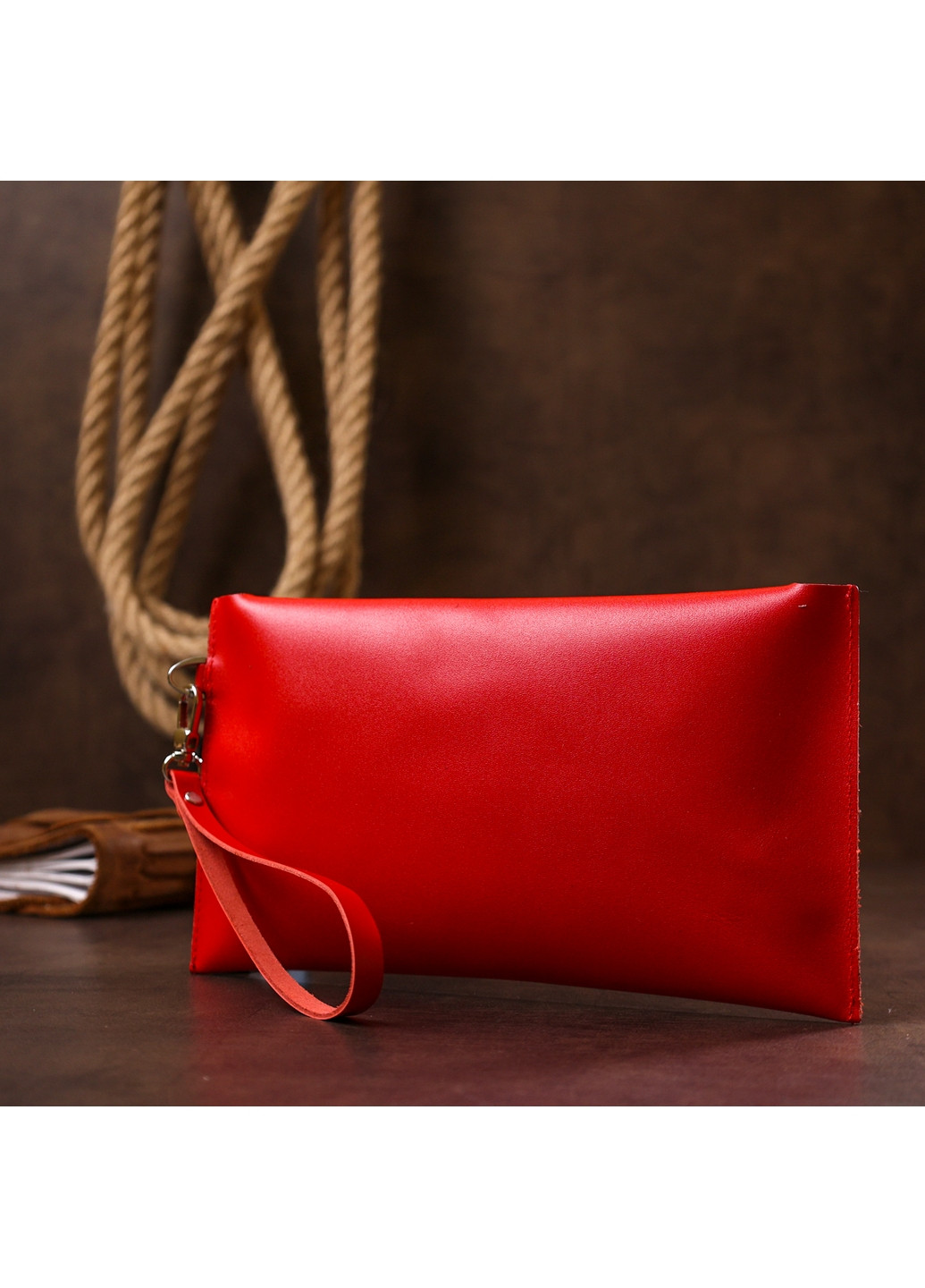 Женская кожаная косметичка 24х13 см Shvigel (260171360)