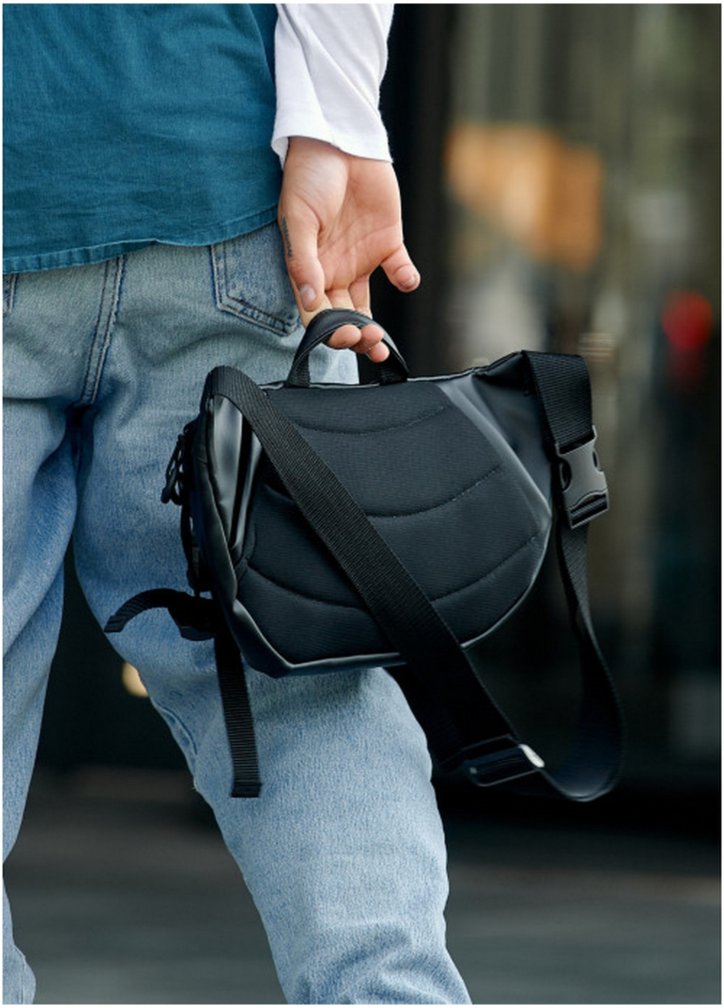 Мужская поясная сумка бананка 38х21 см Sambag (260171066)