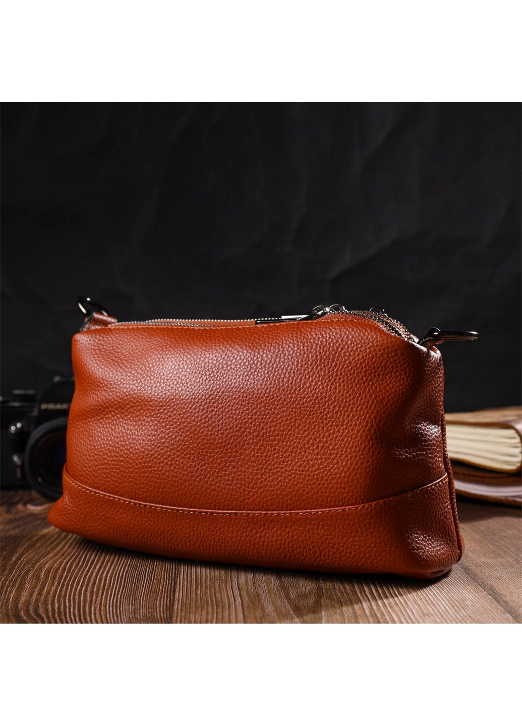 Жіноча шкіряна сумка 27х12х9,5 см Vintage (260170642)