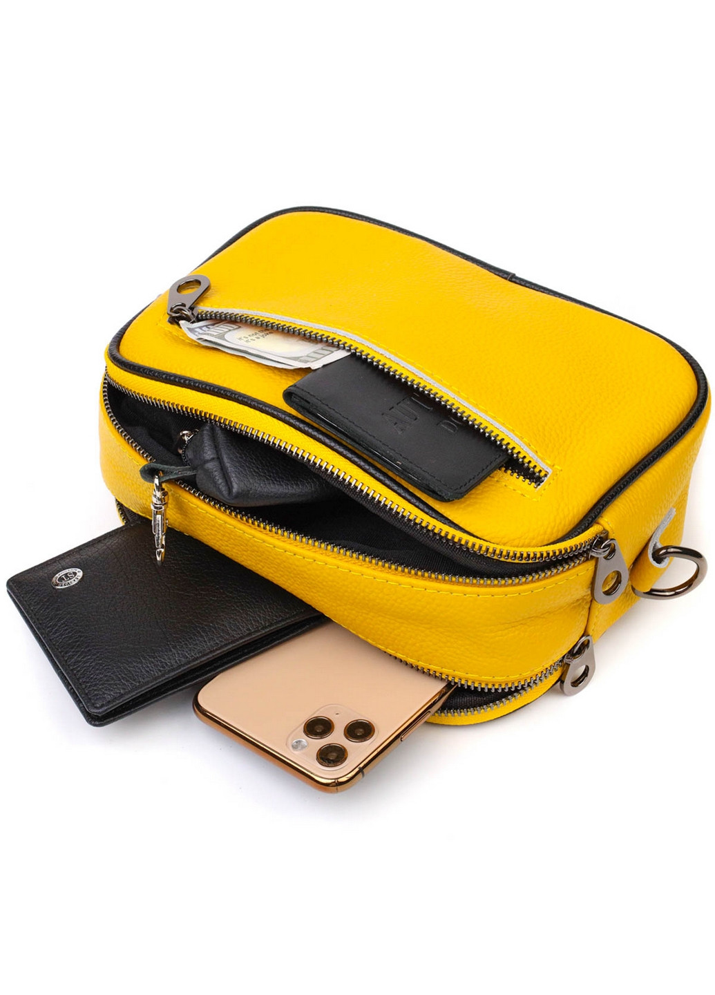 Женская кожаная сумка 21х16х8 см Vintage (260170628)