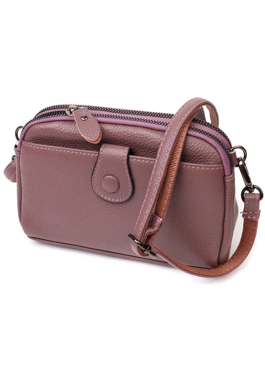 Жіночий шкіряний клатч 19х12х7 см Vintage (260170641)