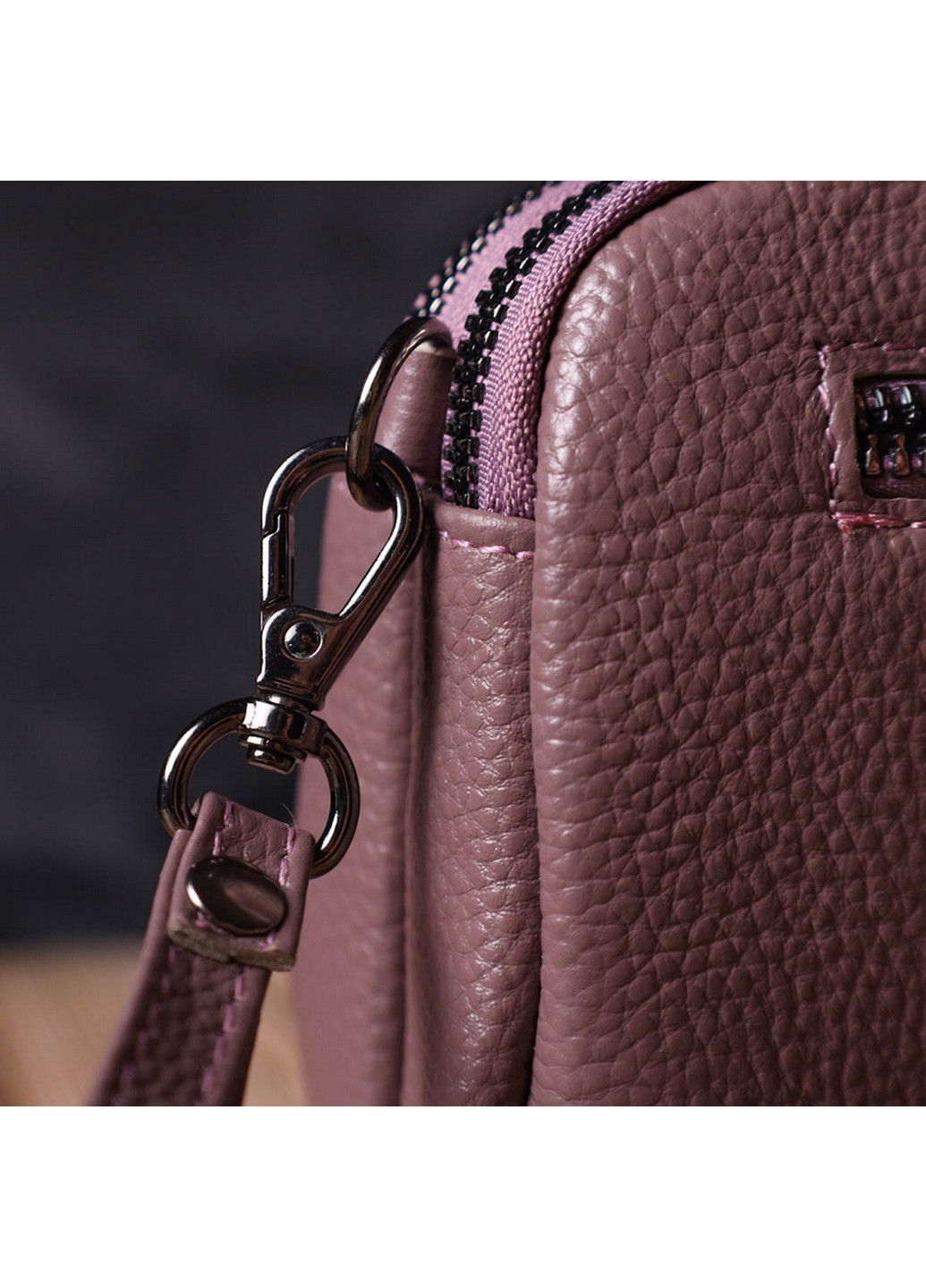 Жіночий шкіряний клатч 19х12х7 см Vintage (260170641)