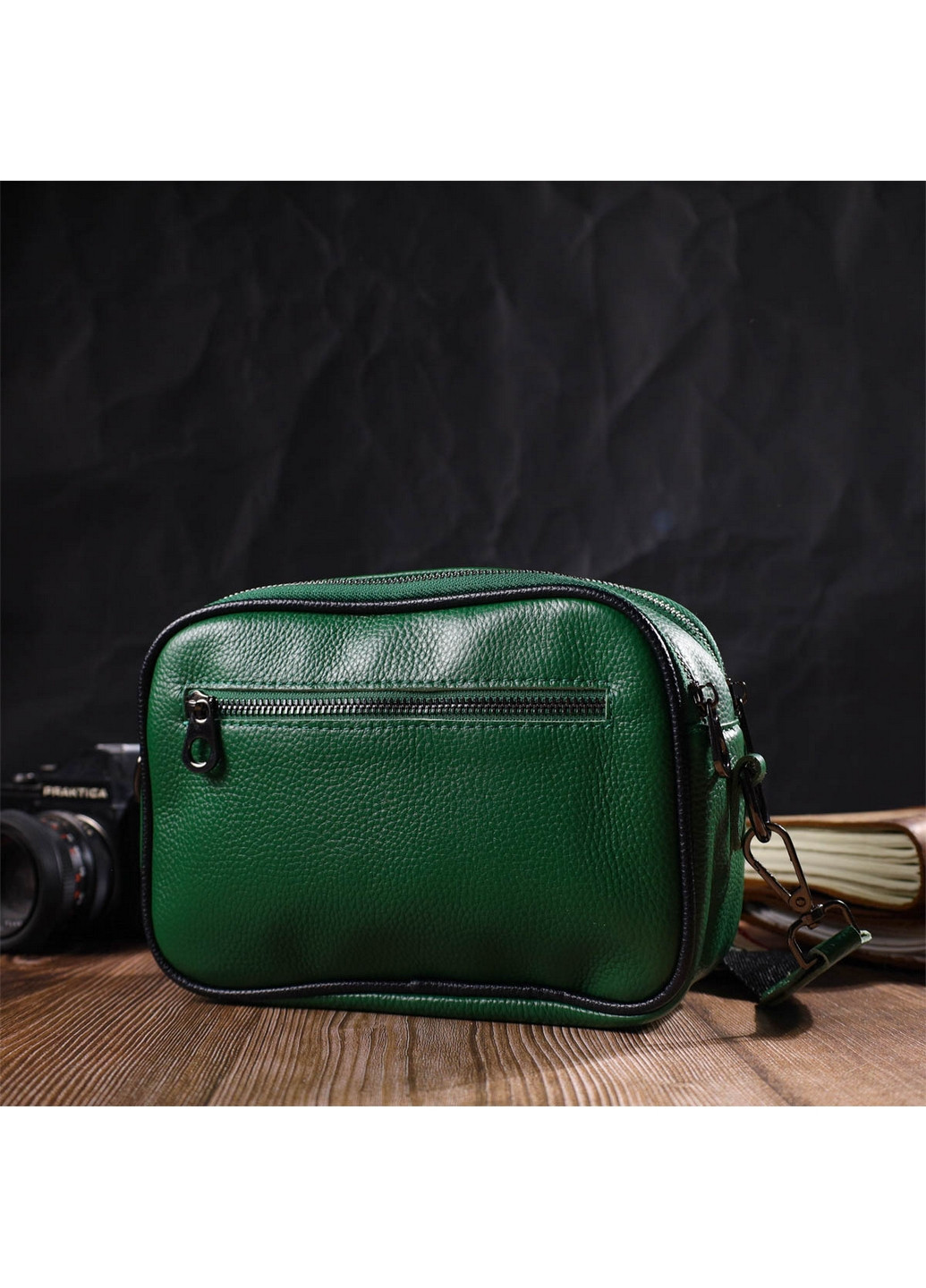 Женская кожаная сумка 21х16х8 см Vintage (260171511)