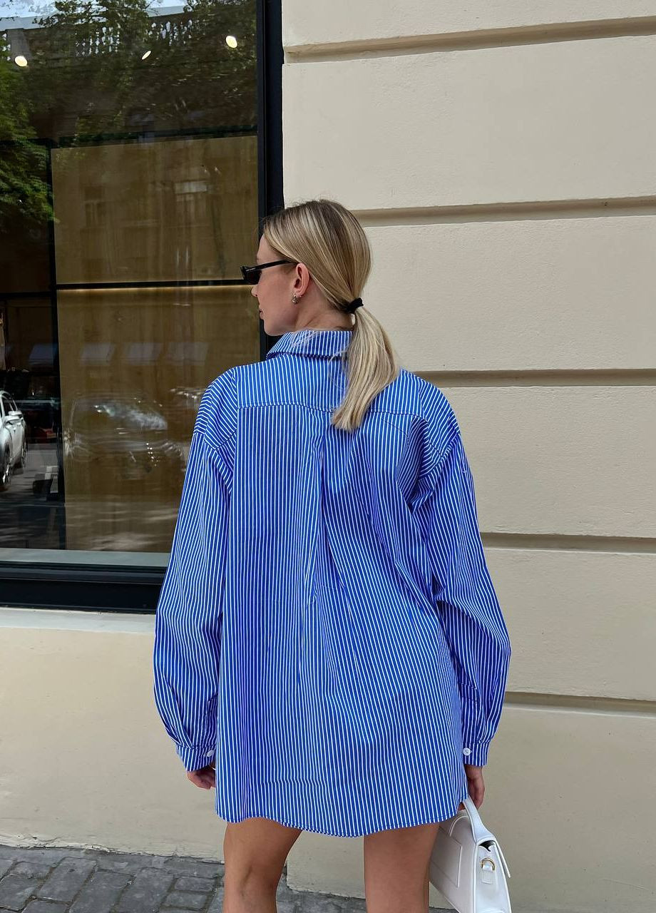 Жіночий літній легкий костюм у смужку (шорти та сорочка) ZF inspire (260168057)