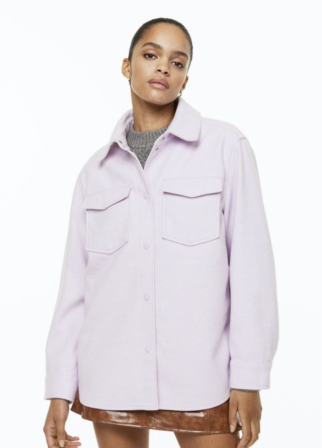 Куртка-рубашка H&M oversize (260172228)