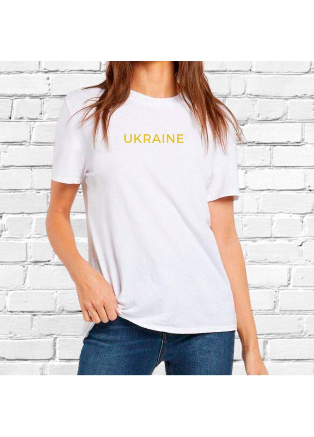 Белая футболка белая с вышивкой ukraine 02 женская белый xs No Brand