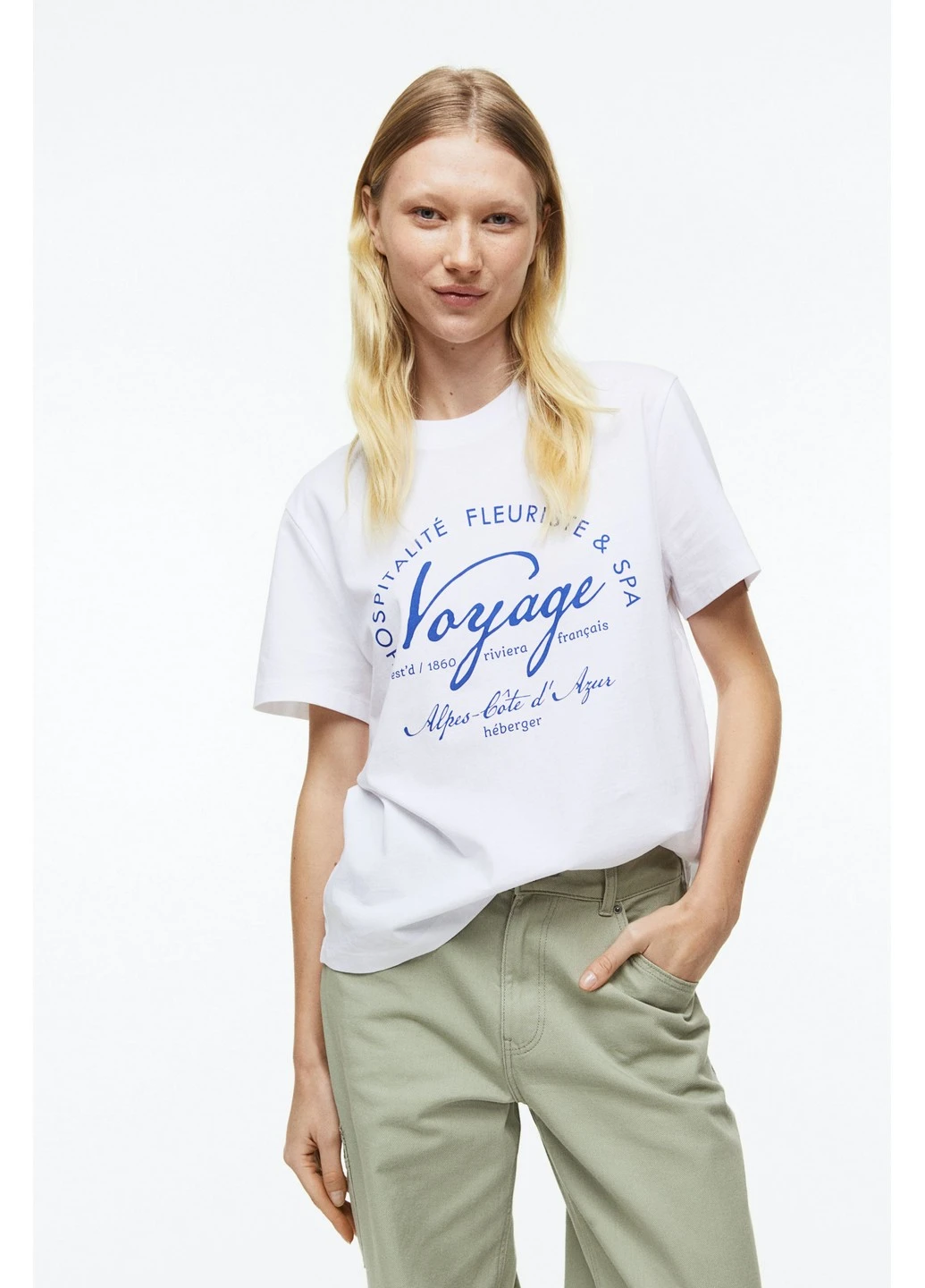 Белая футболка H&M