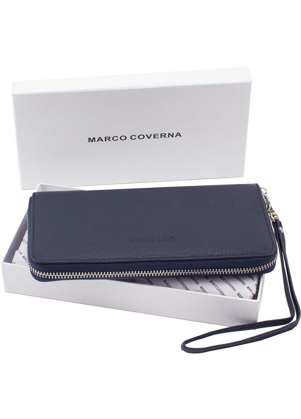 Вместительный кожаный кошелек на молнии 20х10 Marco Coverna (260176509)