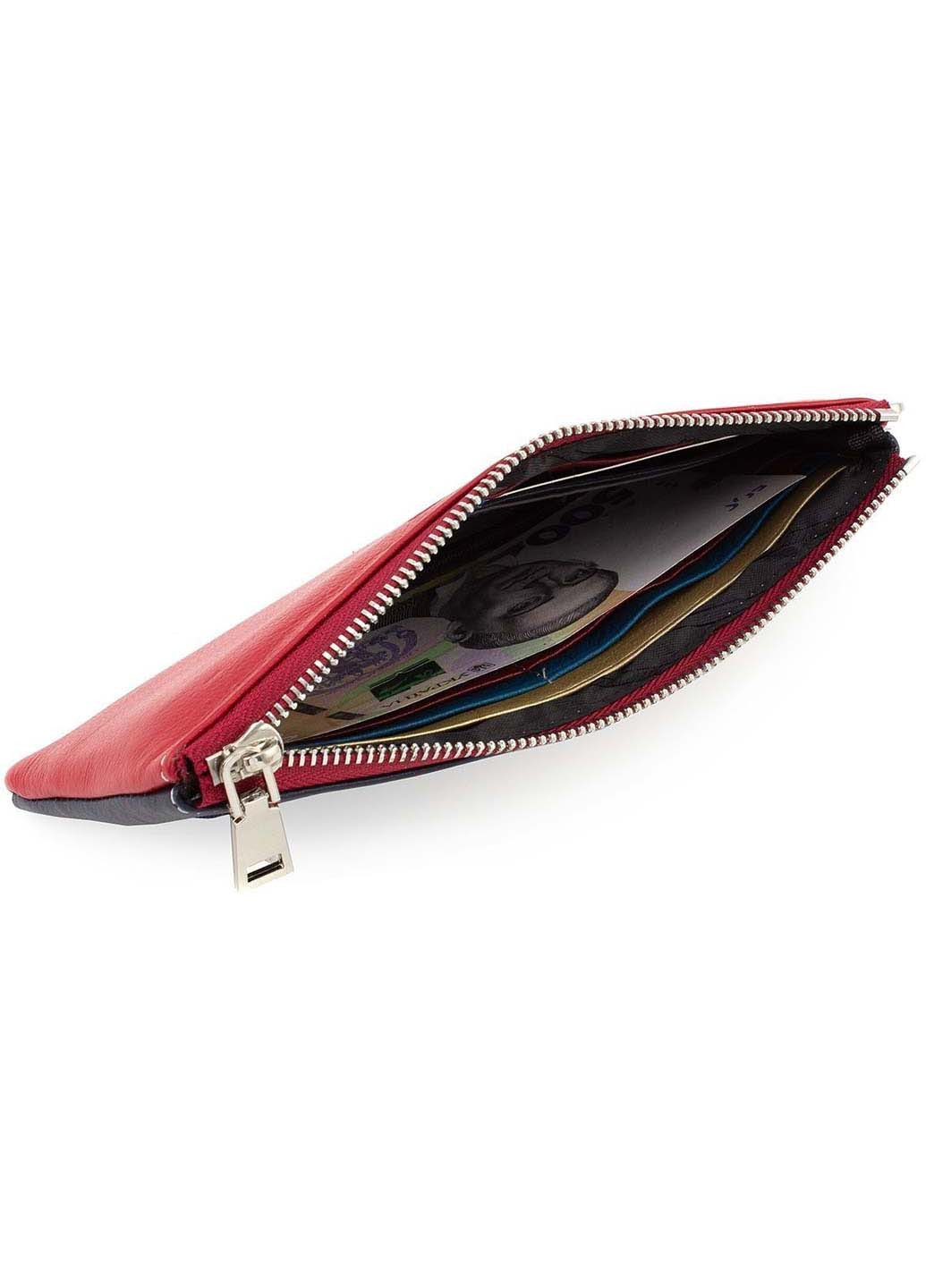 Тонкий шкіряний жіночий гаманець із зап'ястним ремінцем на блискавці 20,5х10,5 Marco Coverna (260176546)