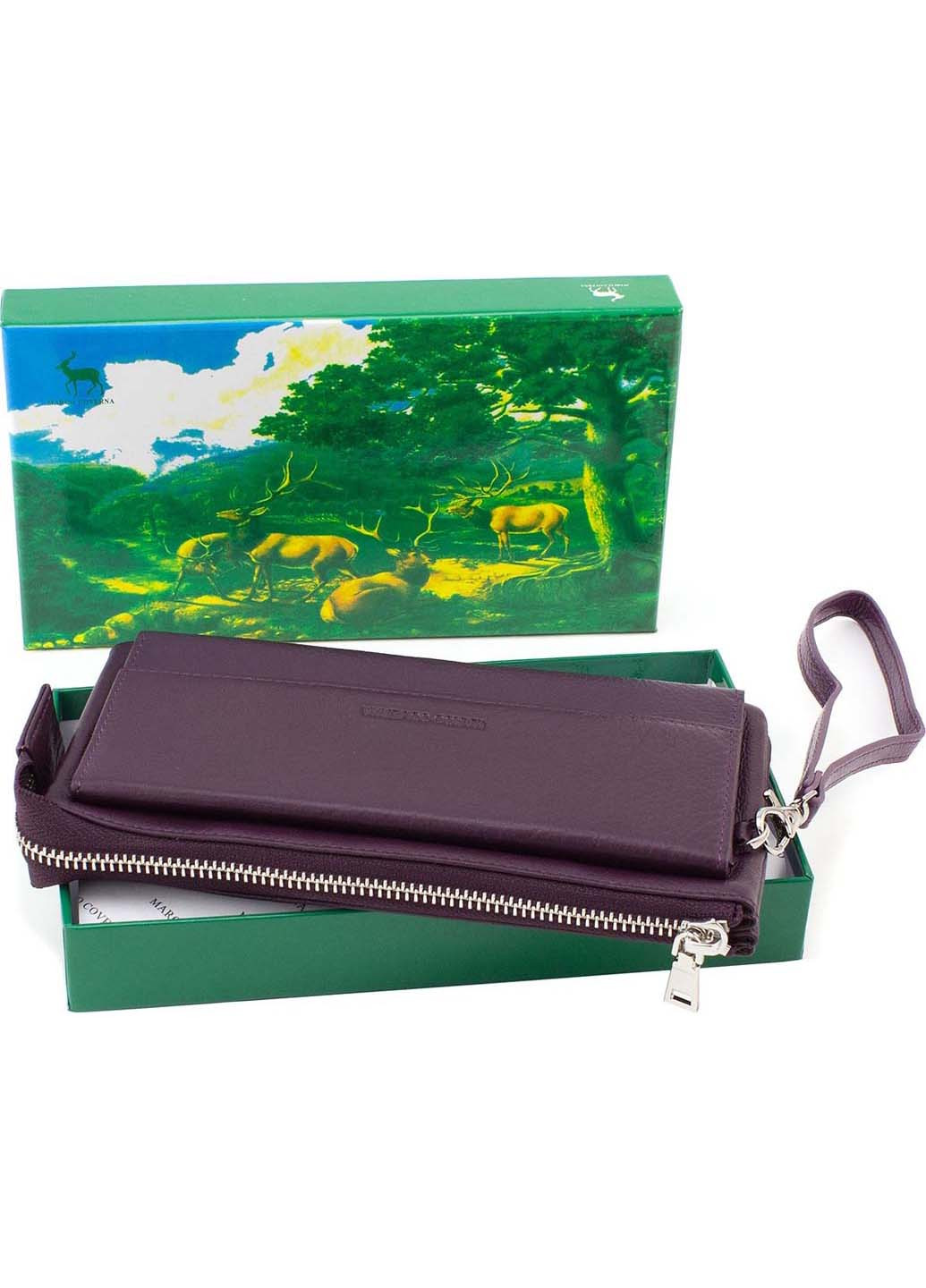 Женский кошелек-клатч с блоком для карточек на молнии 10,5х20,5 Marco Coverna (260176426)