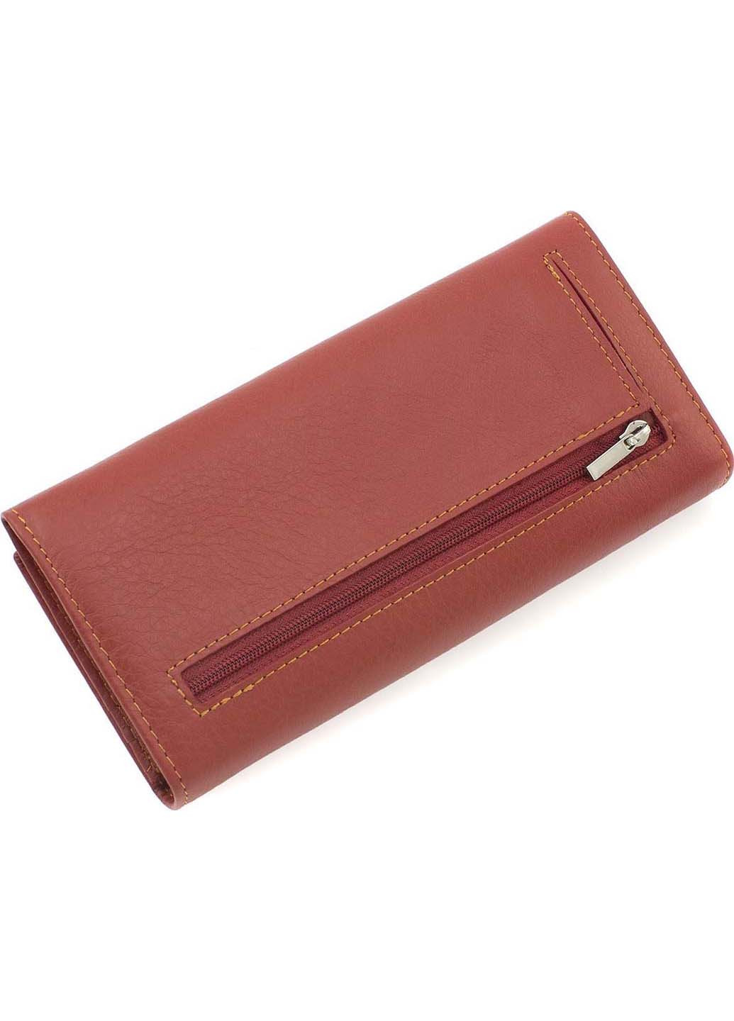 Жіночий гаманець на магнітах шкіряний під багато купюр 18,5х9 Marco Coverna (260176502)