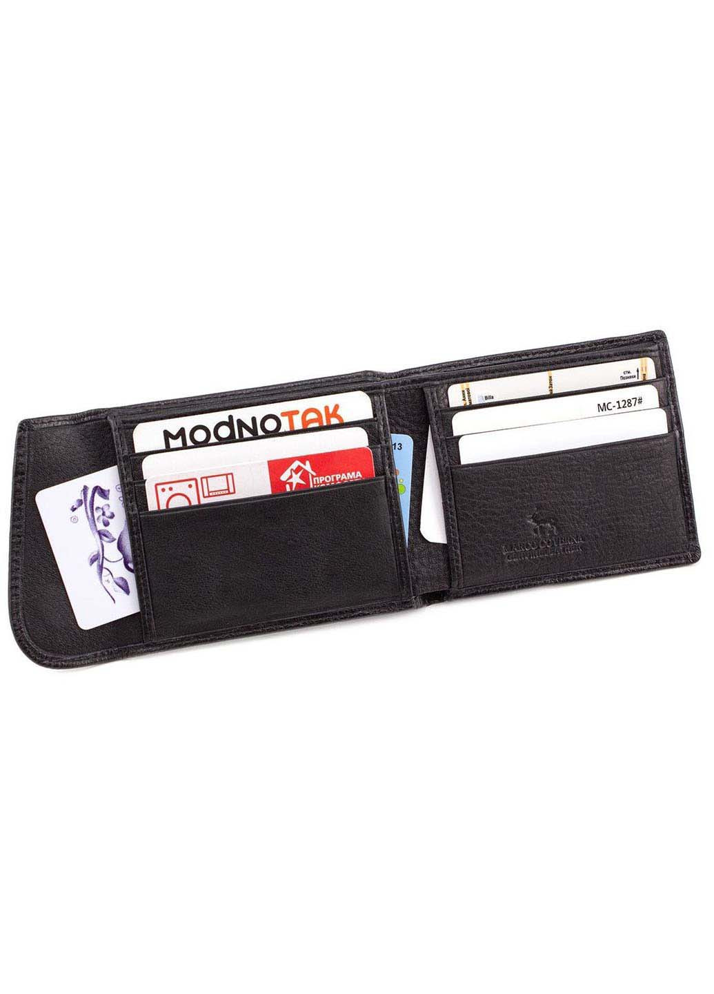 Компактний шкіряний гаманець на магніті 11,5х9,5 Marco Coverna (260176490)