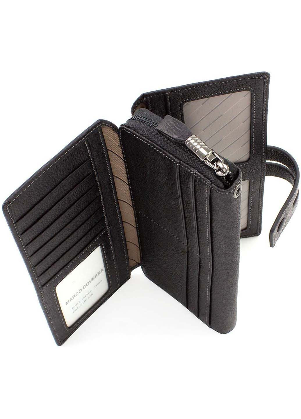 Місткий шкіряний гаманець-клатч 19,5 х9, 5 Marco Coverna (260176372)