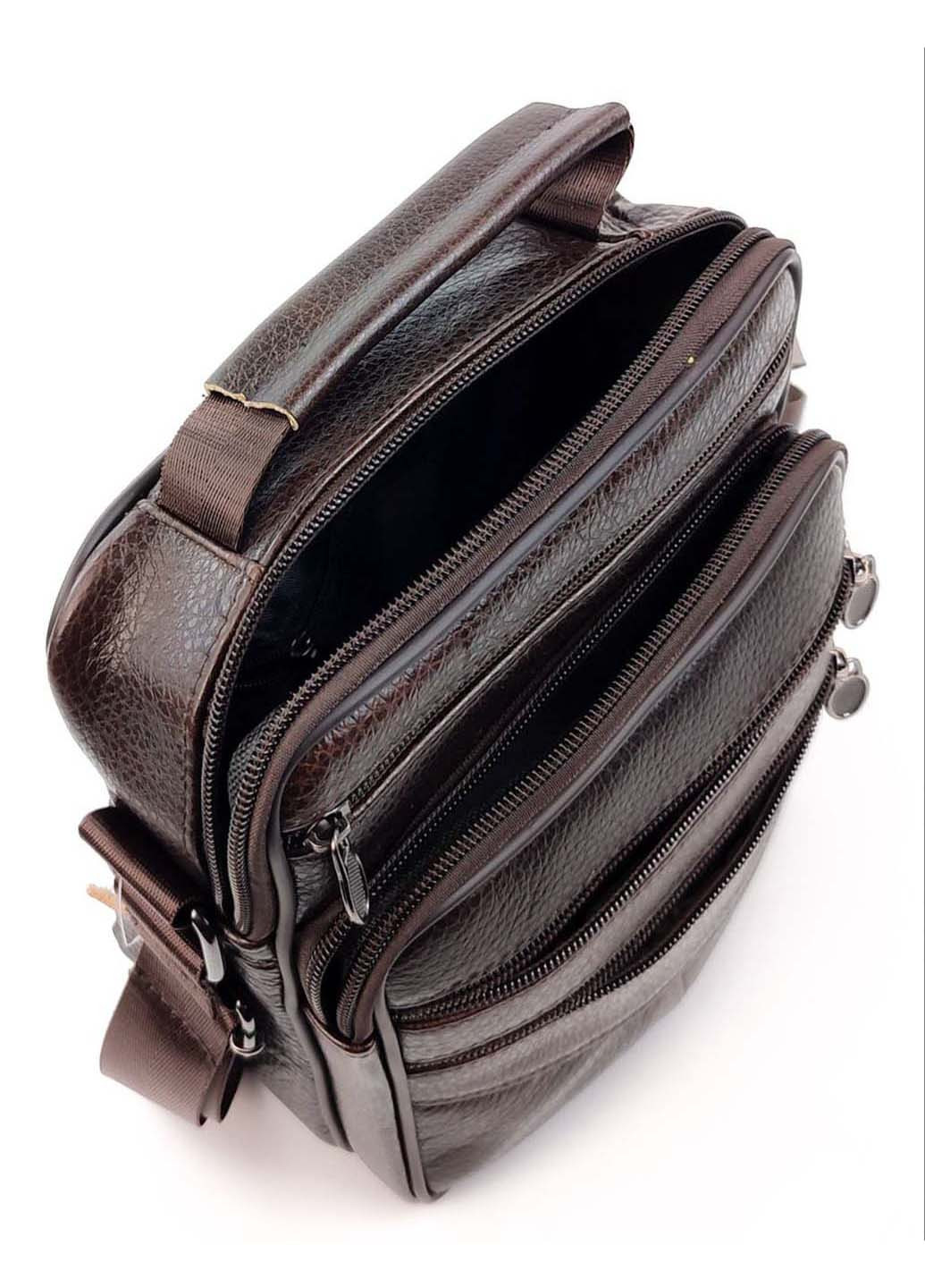 Кожаная сумка-мессенджер мужская с ручкой для ладони AN-901-1 18x23x7-9 JZ (260176654)