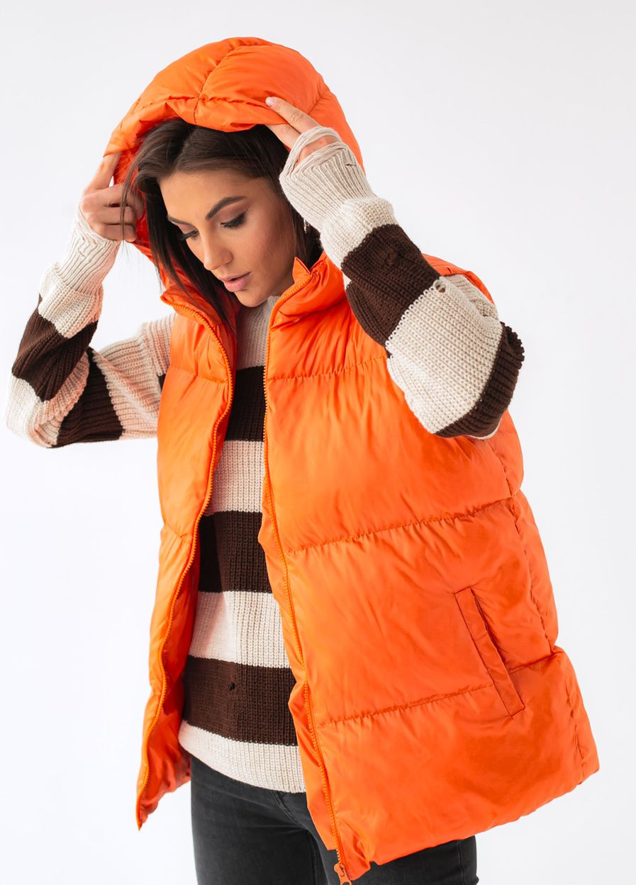 Теплий жилет на синтепоні з капюшоном Pick-Up (260214240)