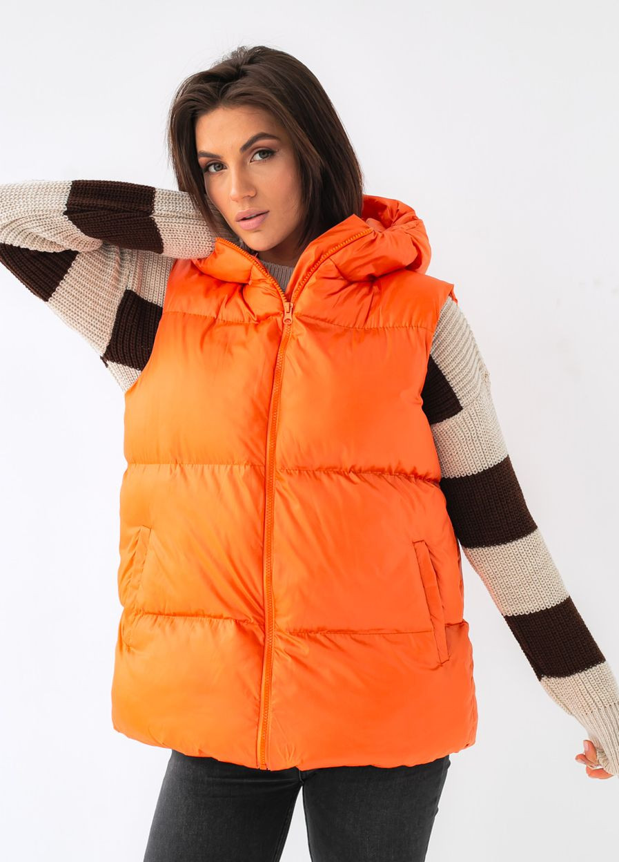 Теплий жилет на синтепоні з капюшоном Pick-Up (260214240)