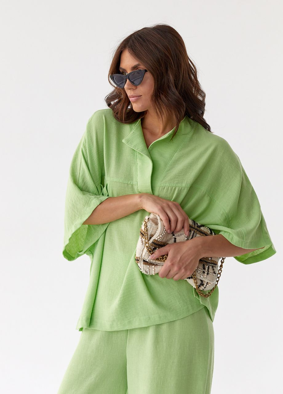 Жіночий бавовняний костюм вільного крою PERRY (260214658)