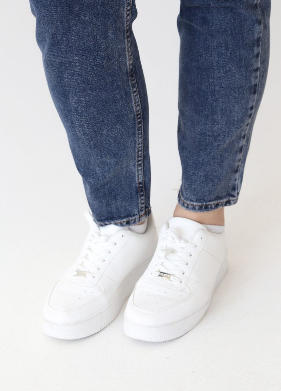 Джинсы женские темно-синие вареные МОМ с высокой посадкой MOM Cracpot - (260194235)