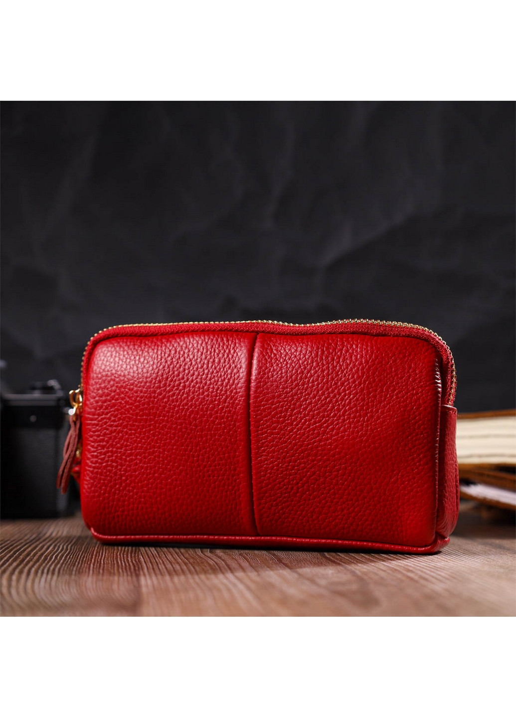 Шкіряний клатч жіночий 17х9х4,5 см Vintage (260192333)