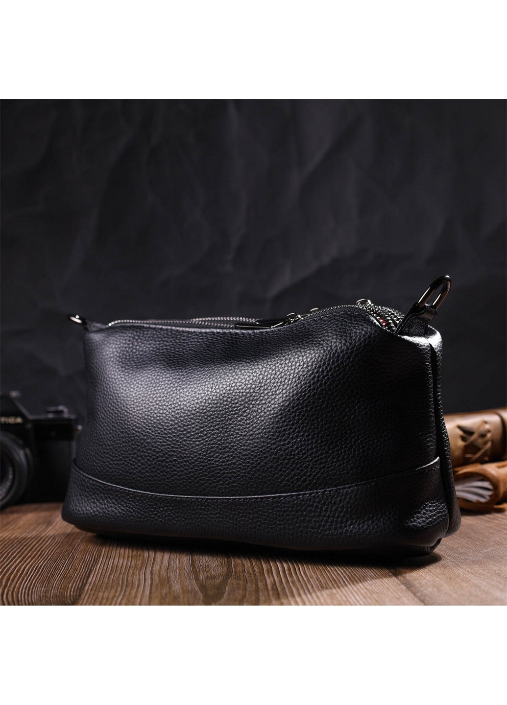 Шкіряна сумка жіноча 27х12х9,5 см Vintage (260191423)