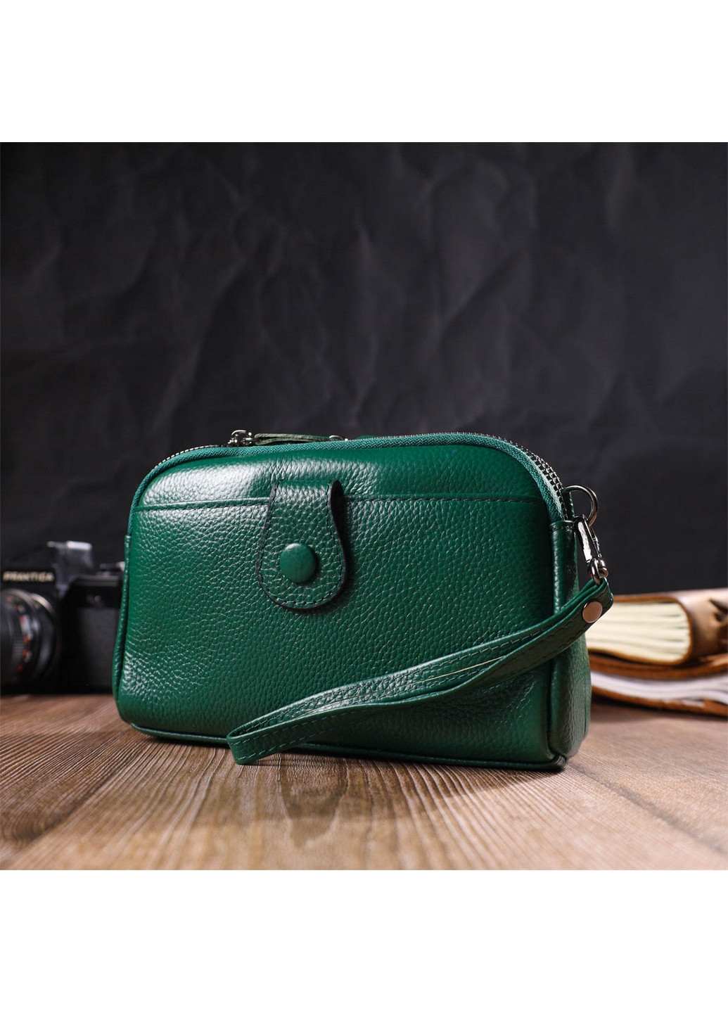 Кожаный клатч женский 19х12х7 см Vintage (260191435)